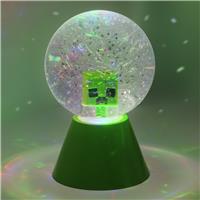 Minecraft Creeper Glitter Ball LED Novelty Light - Green