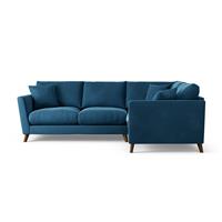 Habitat Lomond Right Hand Corner Sofa - Ink Blue - Dark Leg