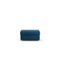 Habitat Holmfirth Fabric Footstool - Ink Blue