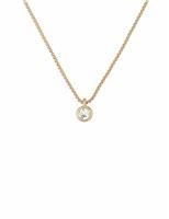 Ted Baker Gold Tone Sininaa Crystal Round Pendant Necklace