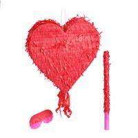 Argos Home Heart Pinata, Stick and Mask Set