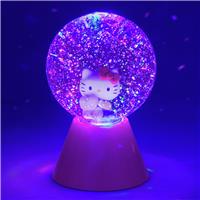 Hello Kitty Glitter Ball LED Novelty Light - Multicoloured