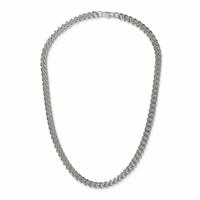 Uncommon Souls Men's Silver Tone Chunky Curb Chain Necklace