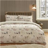Catherine Lansfield Winter Friends Cream Bedding Set- Double