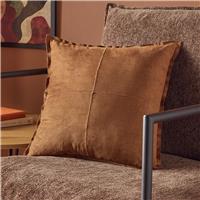 Argos Home Faux Suede Cushion Tan - 43x43cm