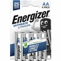 Energizer Ultimate Lithium AA Batteries 4 Pack