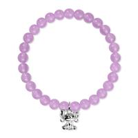 Disney Lilo and Stitch Silver Charm Beaded Bracelet