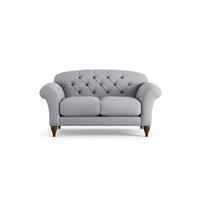Habitat Brooker Fabric 2 Seater Sofa - Grey - Dark Leg