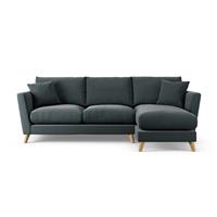 Habitat Lomond Right Hand Corner Sofa - Charcoal - Ash Leg