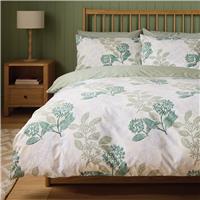 Argos Home Cow Parsley Print Green Bedding Set - Superking