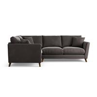 Habitat Lomond Left Hand Corner Sofa - Grey - Dark Leg