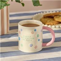 Argos Home Easily Distracted By Pets Beige Mug