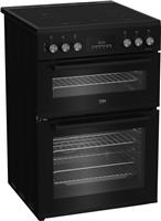 Beko FDC6731K 60cm Double Oven Electric Cooker - Black