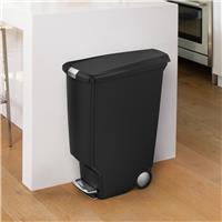 Simplehuman 40 Litre Plastic Rectangular Pedal Bin - Black