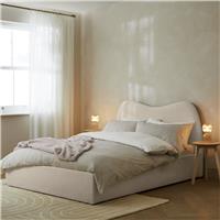 Habitat Orton Fabric Kingsize End Lift Ottoman Bed - Beige