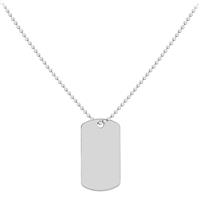 Revere Men's Sterling Silver Personalised Dog Tag