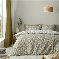 Pineapple Elephant Tangier Floral Olive Bedding Set - King