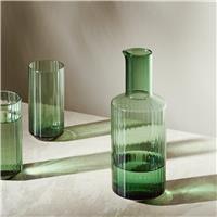 Habitat Green Wide Ribbed Carafe