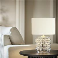 Habitat Glass Bobble Mini Table Lamp - Cream