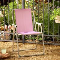 Argos Home Folding Metal Garden Chair - Green