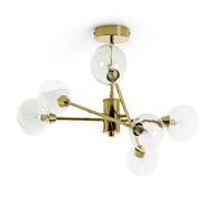 Habitat Sputnik Glass 6 Light Pendant Light - Gold