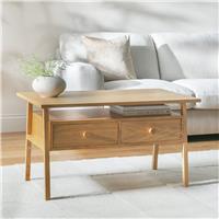 Habitat Calvin 2 Drawer Coffee Table - Oak