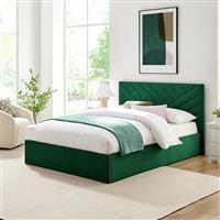 Argos Home Luca Small Double End Lift Ottoman Bed - Green