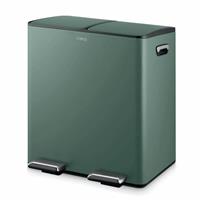 Tower 40L Twin Compartment Recycling Pedal Bin - Green