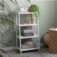 Argos Home 4 Tier Tongue And Groove Shelving Unit - White
