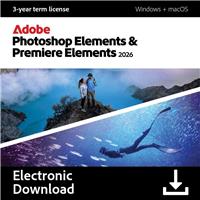 Adobe Photoshop & Premiere Elements 2026 1 User 3 Year