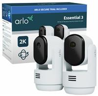 Arlo Essential 3 Pan/Tilt 2K Indoor Security Camera (2-Cam)