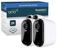 Arlo Essential 3 XL 2K Security Camera - Pack of 2
