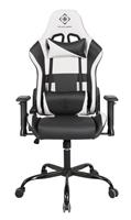Deltaco DC210 Faux Leather Gaming Chair - Black and White