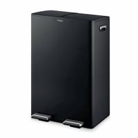 Tower 60L Twin Compartment Recycling Pedal Bin - Black