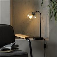 Habitat Coleman Metal Table Lamp - Matte Black