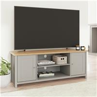 GFW Lancaster Coffee Table With Shelf and TV Unit - Grey
