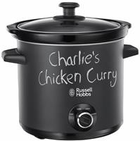 Russell Hobbs Chalkboard 3.5L Slow Cooker 24180 - Black