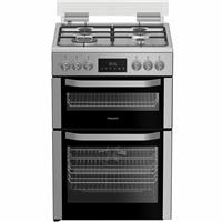 Hotpoint HDD6GDC2WX 60cm Double Oven Dual Fuel Cooker