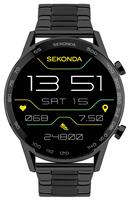 Sekonda Black Stainless Steel Bracelet Smart Watch