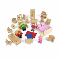 BIGJIGS Toys Furnished Doll House