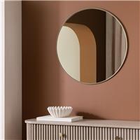Habitat Gold Rope Twist Round Wall Mirror - 60x60cm