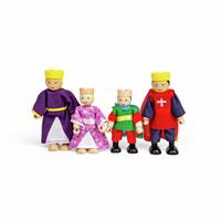 BIGJIGS Toys Wooden Royal Family Dolls Set