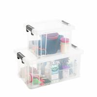 Strata Stackmaster 2 Mixed Storage Boxes - Black