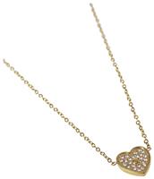 Liars & Lovers Stainless Steel Crystal Heart Necklace