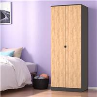 Welcome Canmore 2 Door Wardrobe - Graphite & Oak