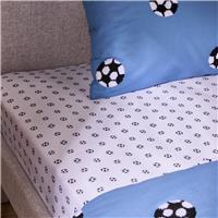 Argos Home Football Printed White Fitted Sheet - Double