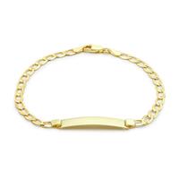 Revere 9ct Gold Personalised Curb ID Bracelet