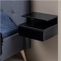 Furniture To Go Ashlan 1 Drawer Bedside Table - Black
