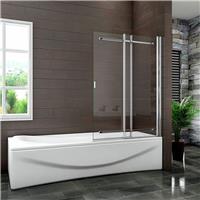 MLH 1400X820 Sliding Bathscreen - Silver