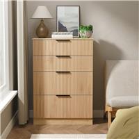 Welcome Tofino 4 Drawer Chest - Oak